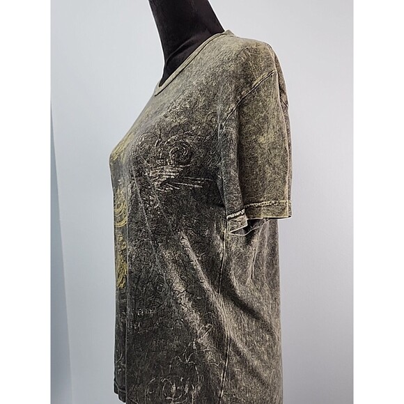 Vintage Y2K Point Zero T-Shirt Mens Small Affliction Grunge Emo Skater Tie Dye - Picture 9 of 11